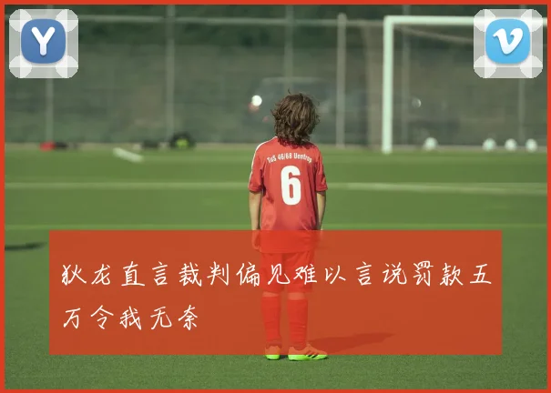 狄龙直言裁判偏见难以言说罚款五万令我无奈